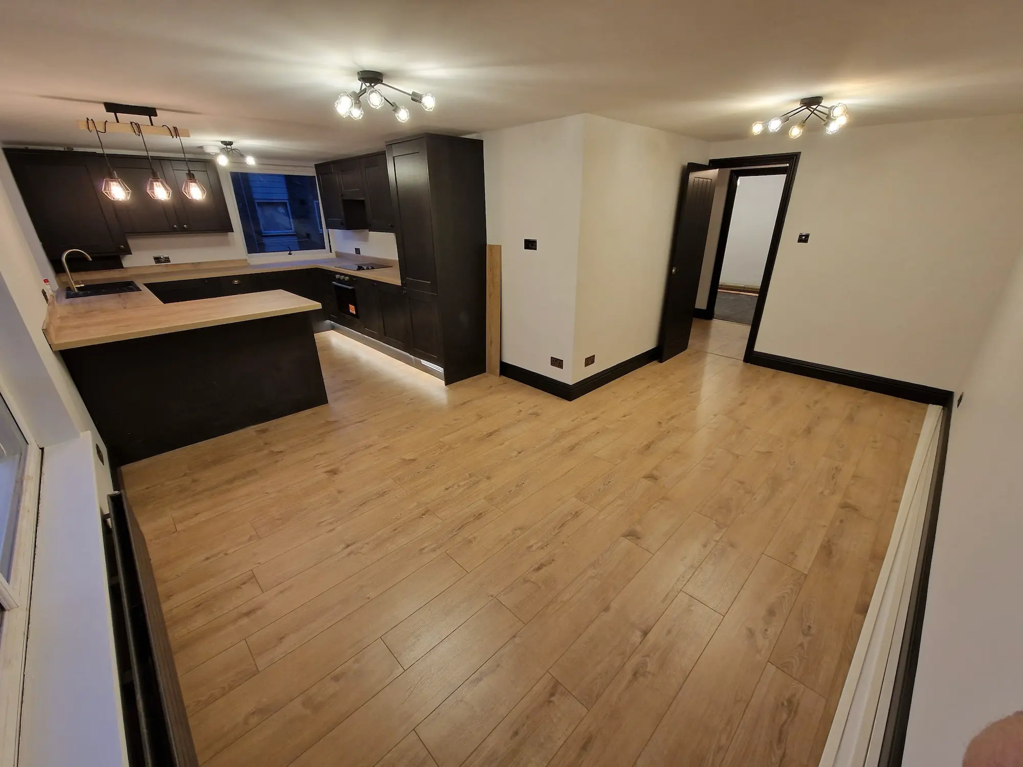 Photo of the modern living room/kitchen of Farleigh Court Road 2 Bedroom Flat